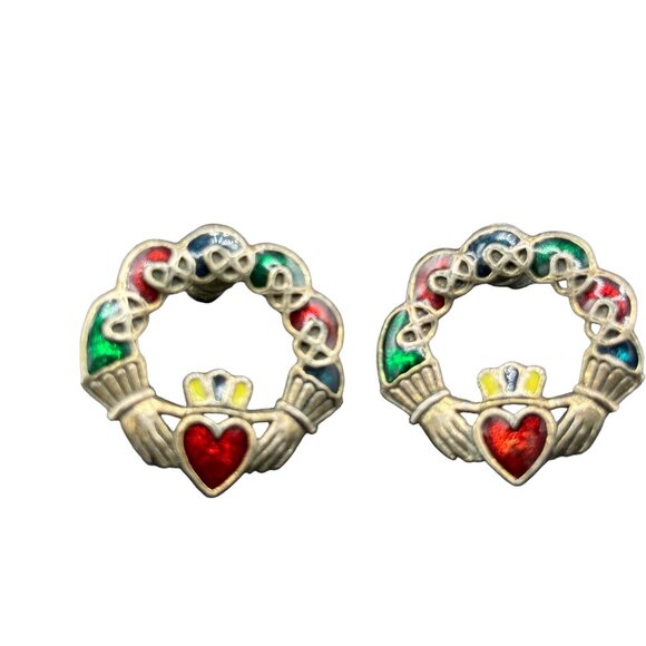 💥BOGO💥 Vintage Miracle Multicolor Heart Earrings - Picture 2 of 15